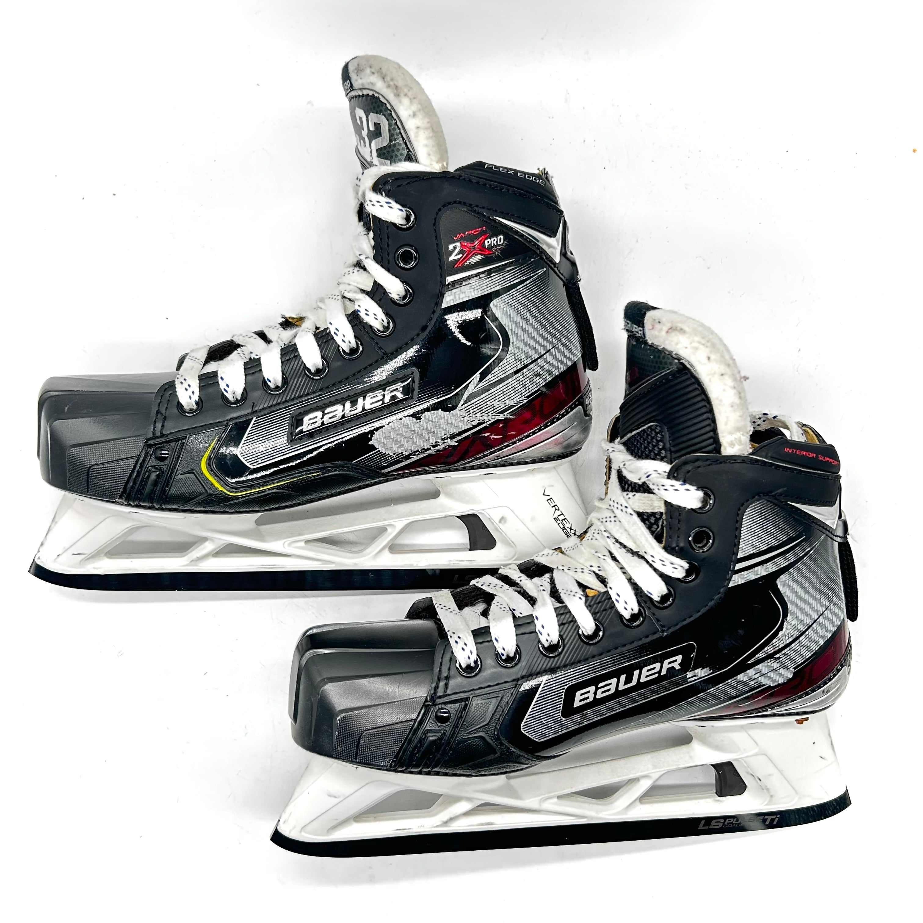 Bauer Vapor 2X Pro - Patins de gardien de but NHL Pro Stock d'occasion - Antti Raanta - Taille 8.25D